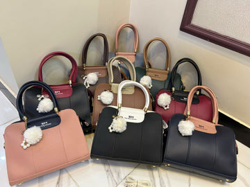 Elegant Two-Tone Designer Tote for Women Branded Hang bag