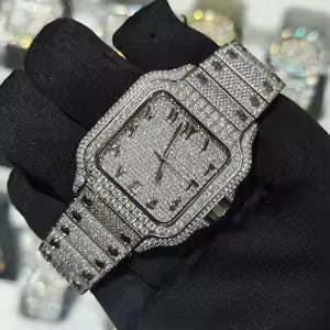 Squar Dial Iced Out Diamond Luxury Watch for Men Women| Hip Hop Nautilus Luxury Watch| Stainless Steel Watch Squar Dial Iced Out Diamond Luxury Watch for Men Women| Hip Hop Nautilus Luxury Watch| Stainless Steel Watch